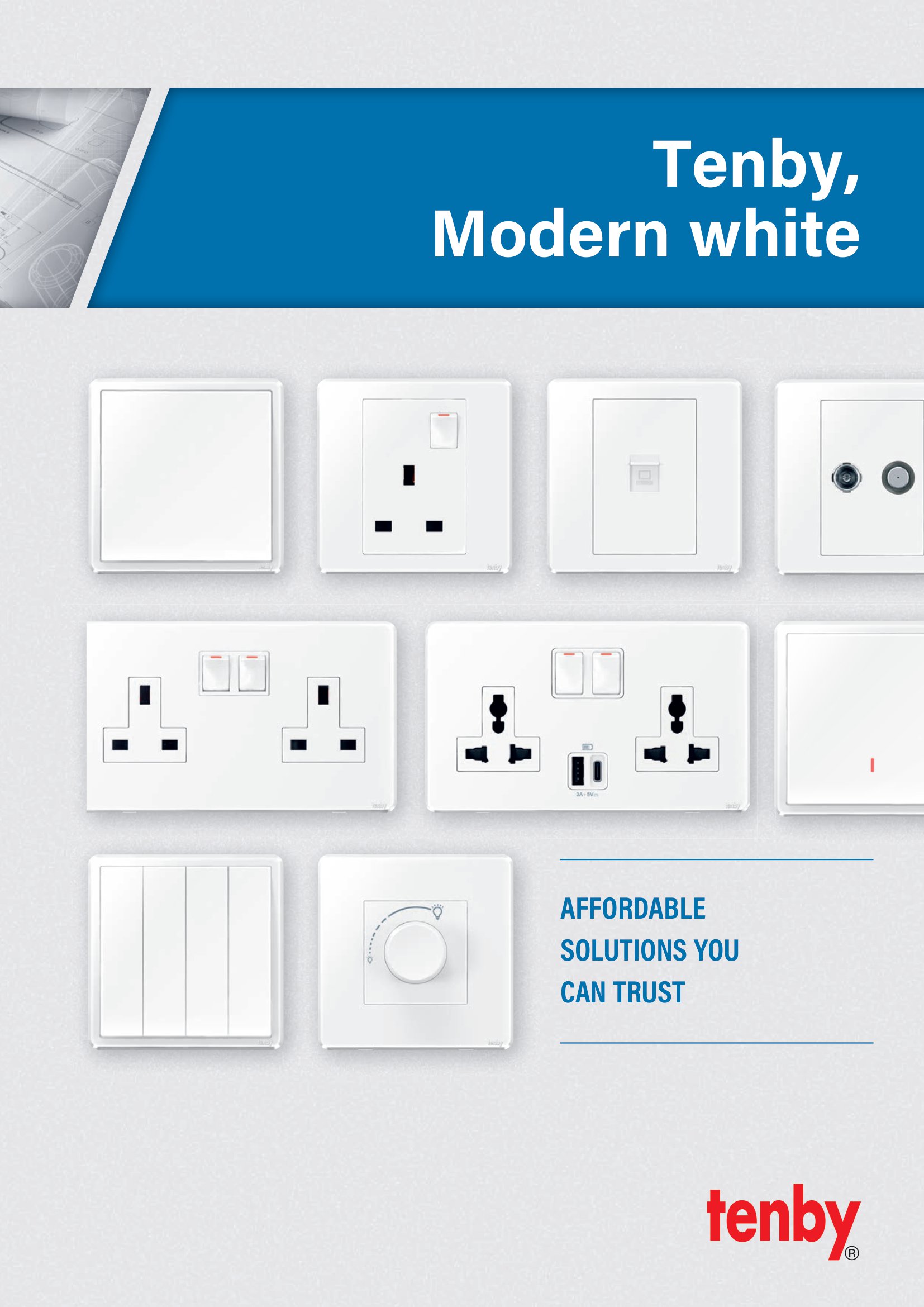 Tenby Modern White Brochure
